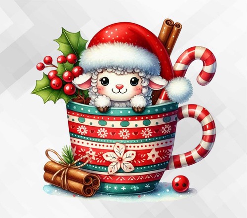 Weihnachten schafe tasse - weihnachten,
